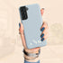 Custom Name Cute Chic Vertical Stripes Galaxy Case